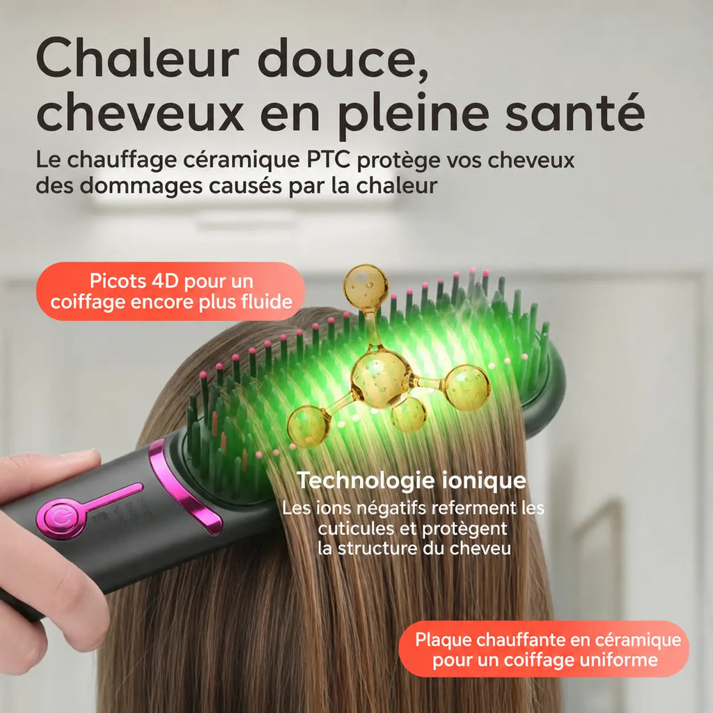 Lullaby AirBrush Pro™ – Brosse Lissante Sans Fil
