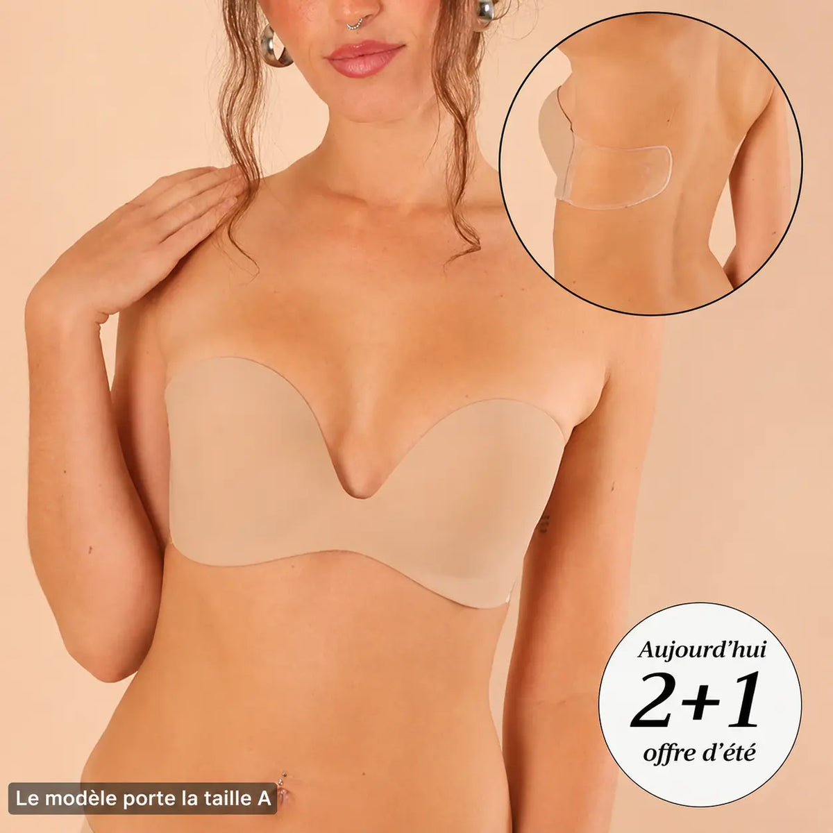 Soutien-Gorge Push-Up Adhésif Invisible