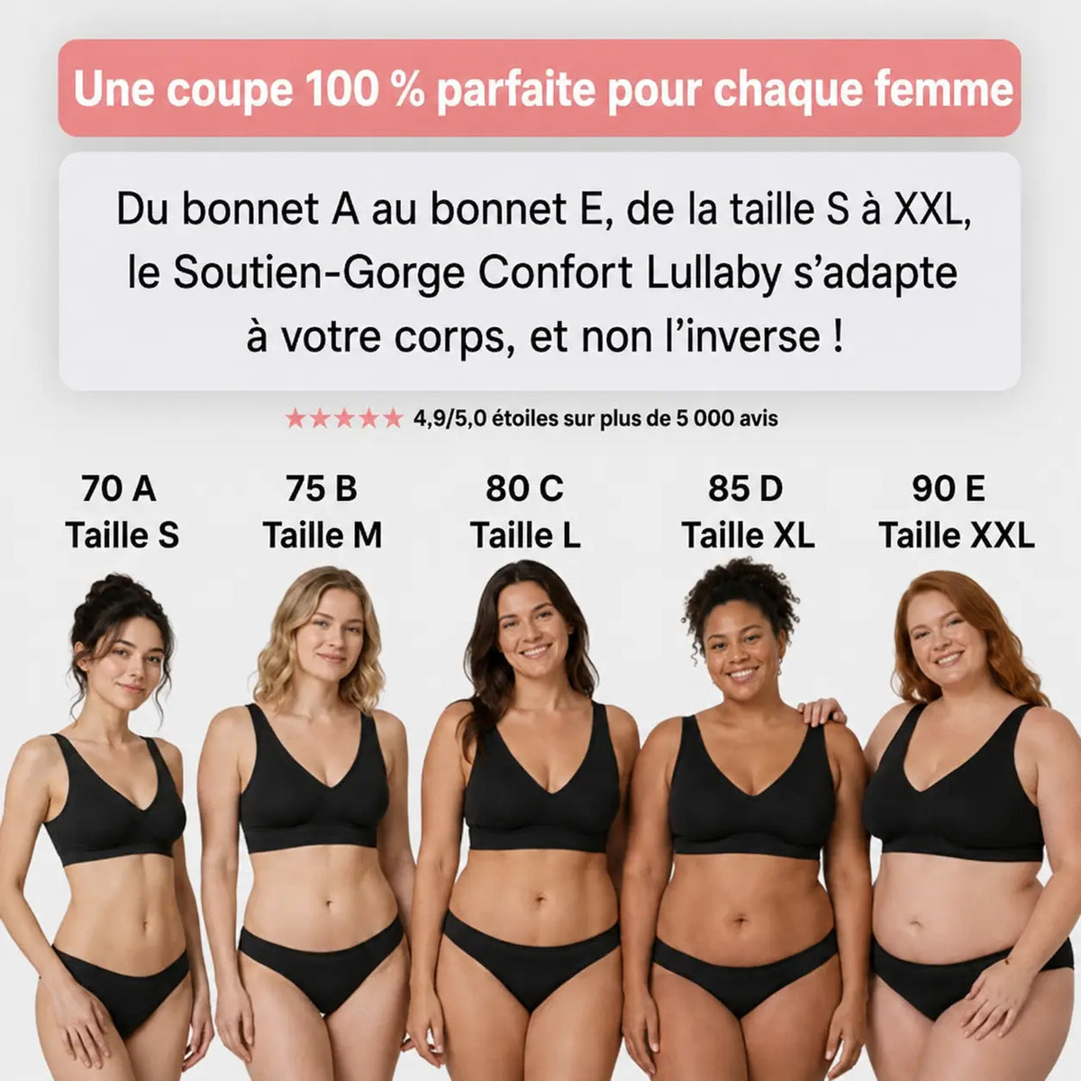 Lullaby - Soutien-Gorge Confort Sans Coutures & Sans Armatures