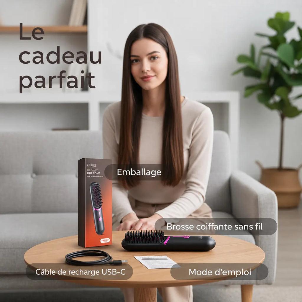 Lullaby AirBrush Pro™ – Brosse Lissante Sans Fil