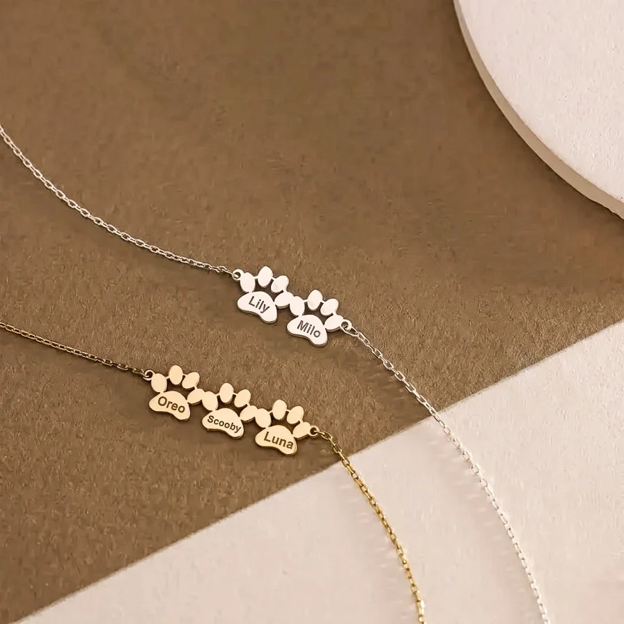 Le Bracelet Patte d'Amour - Gravé à son prénom